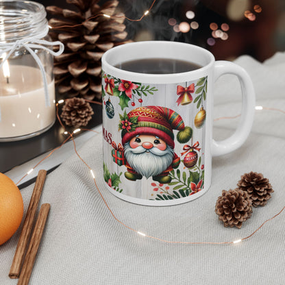 Merry Christmas Santa Gnome Mug