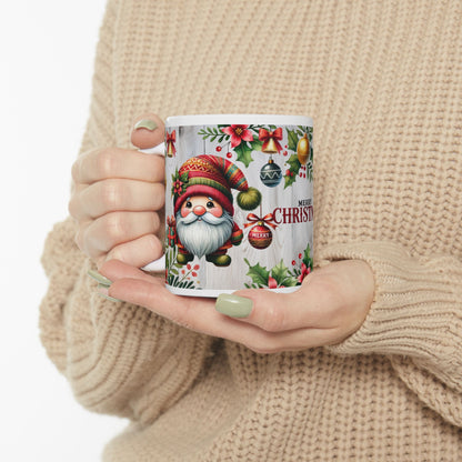 Merry Christmas Santa Gnome Mug