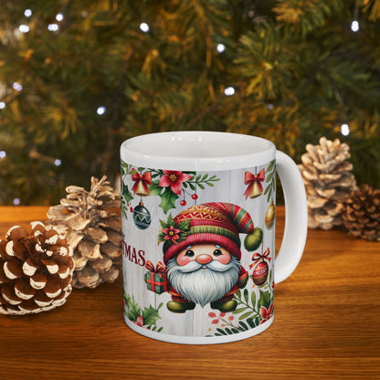 Merry Christmas Santa Gnome Mug