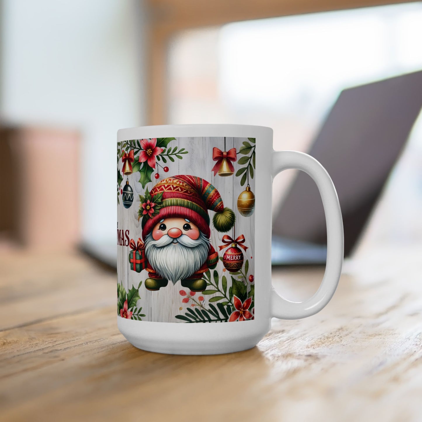 Merry Christmas Santa Gnome Mug